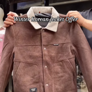 Trendy Grey Winter Korean Jacket – Cozy Up in Ultimate Style! ❄️🧥