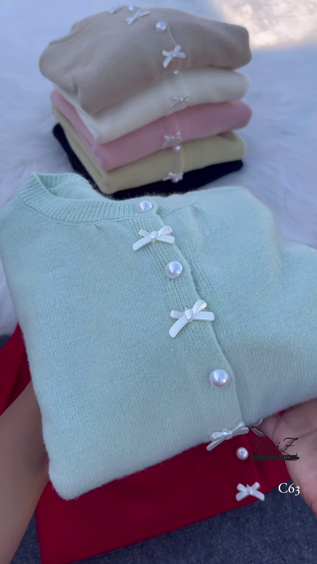 Pearl Bow Cardigan – Soft, Elegant, and Sweetly Feminine ✨🎀 - Image 4