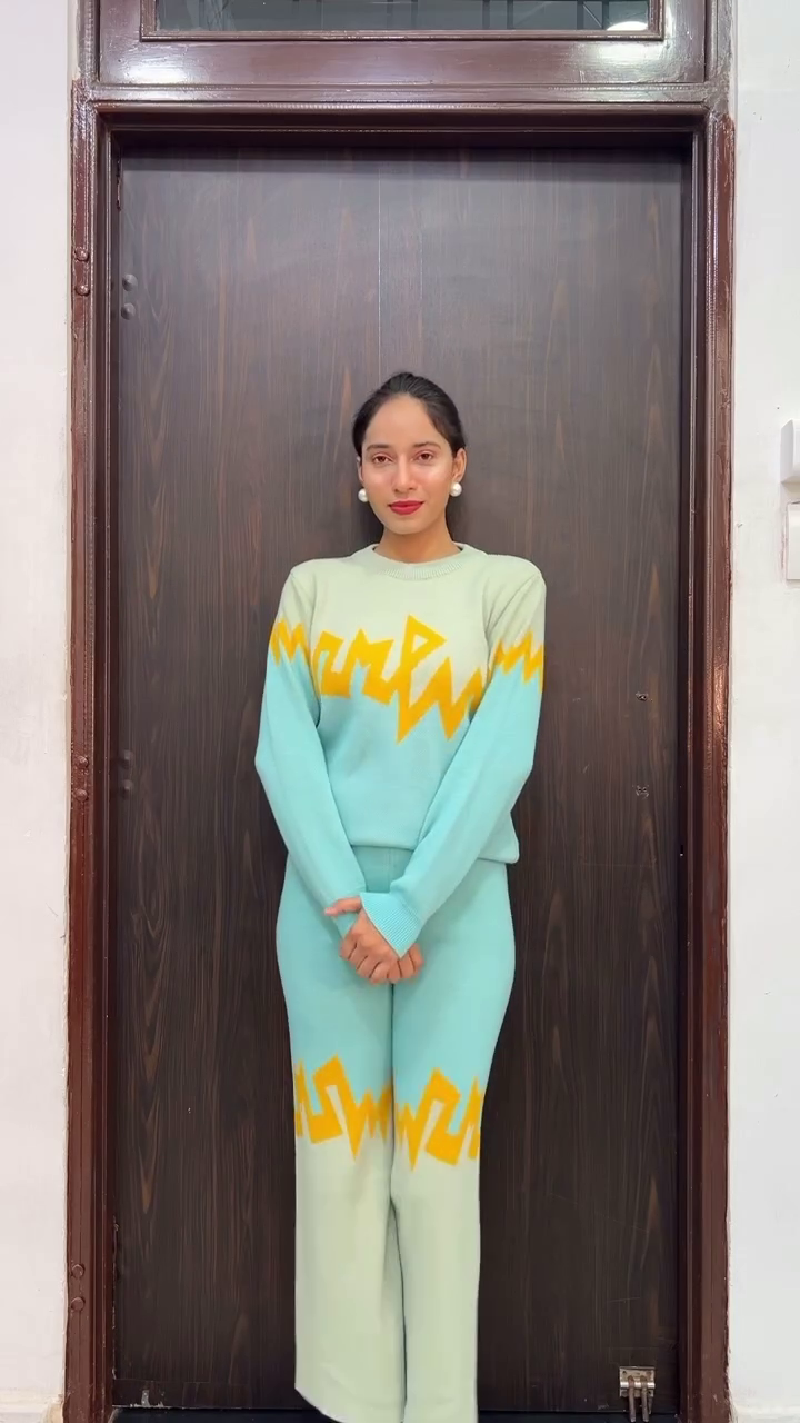 Cotton Zip-Knit Co-ord Set – Effortless Sporty Style, Day-Long Comfort 🧵✨ - Image 2