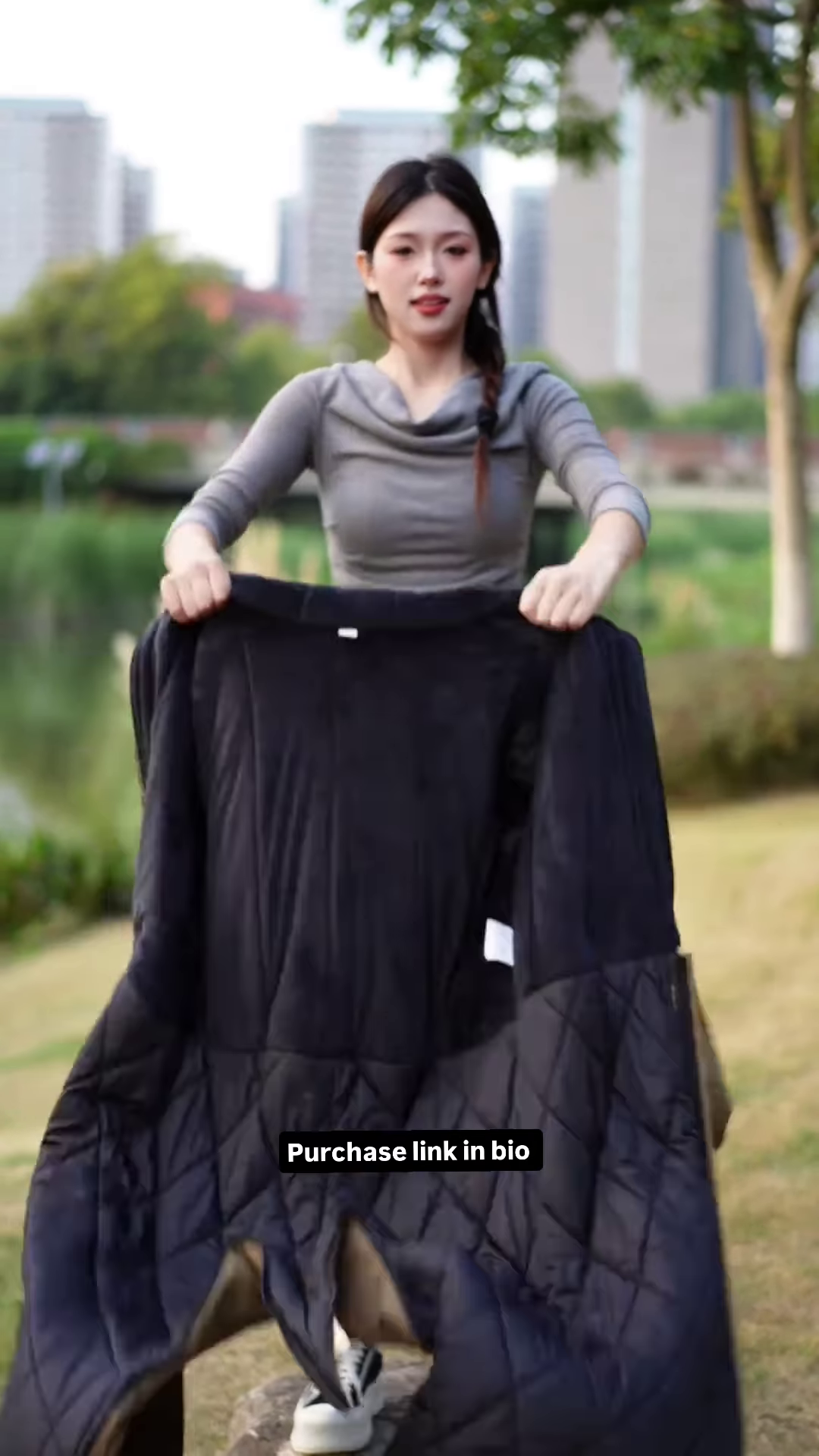 Brown Utility Jumpsuit 🚧 with Reflective Strips & Patch Details - Image 3