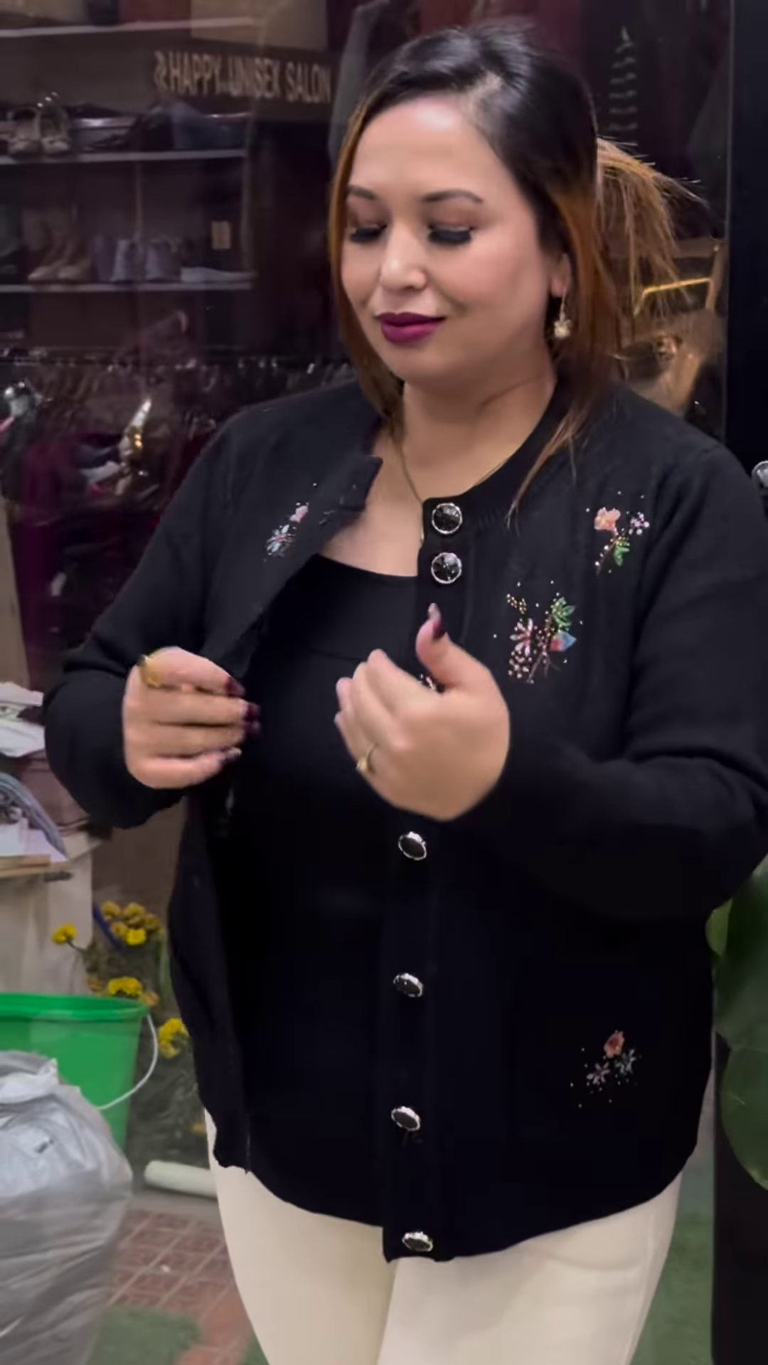 Embroidered Knit Cardigans 🧥🌸 – Available in 10 Vibrant Colors with Floral & Textured Detailing - Image 5