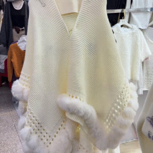 Elegant Winter Faux Fur Poncho & Cape Set ❄️✨