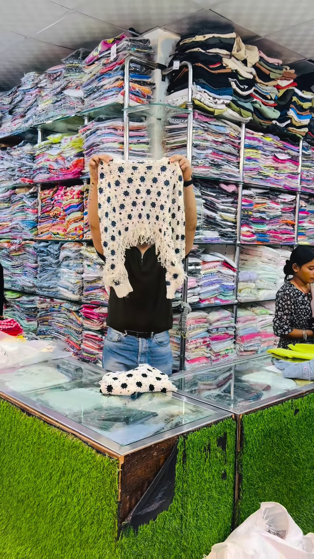 Boho Chic Handcrafted Crochet Fringe Poncho 🌼✨