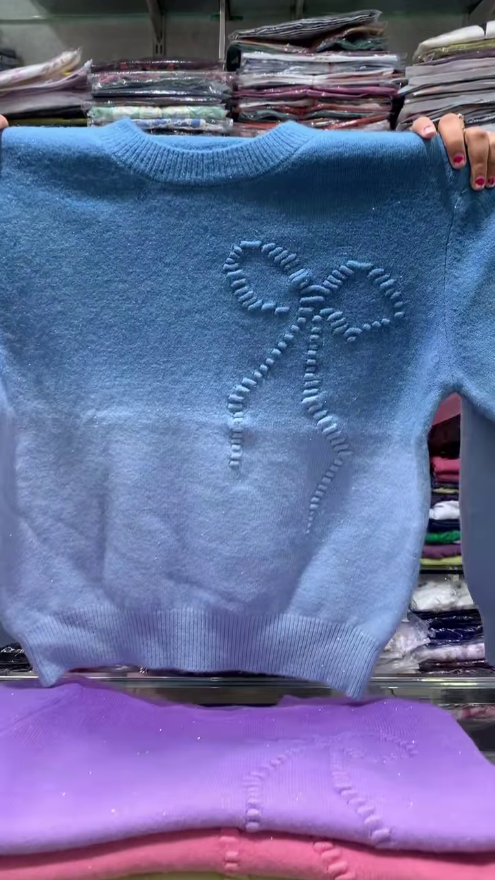 Dreamy Ombre Bow Knit Winter Sweater Collection πβ¨ - Image 6