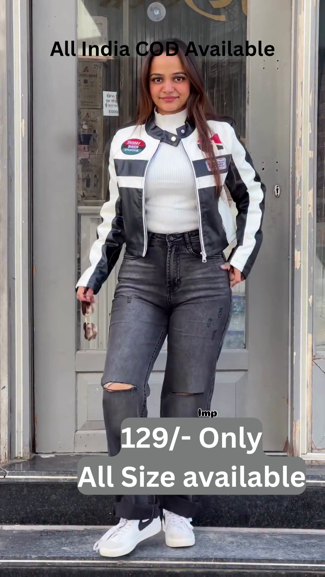 Racer Girl Contrast Biker Jacket for Bold Street Style ππ₯ - Image 4