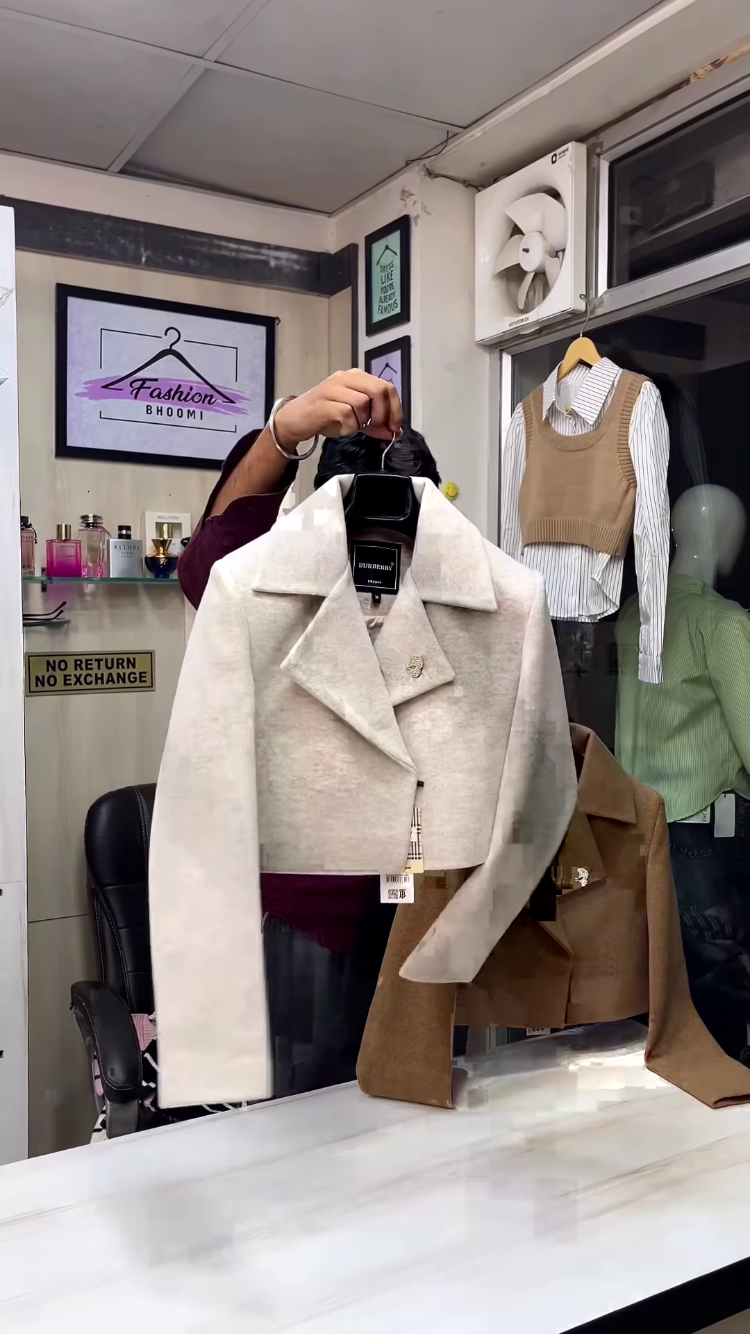 Premium Cropped Wool Blazer Jacket in Luxe Neutrals 🤎✨